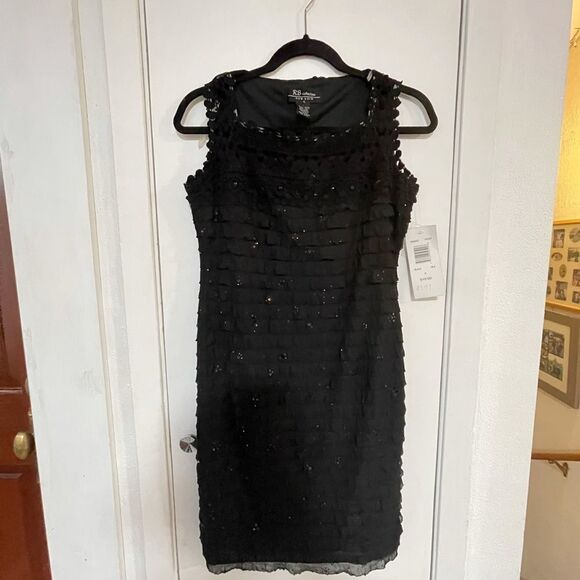RB collection black sequin party dress - Picture 1 of 8